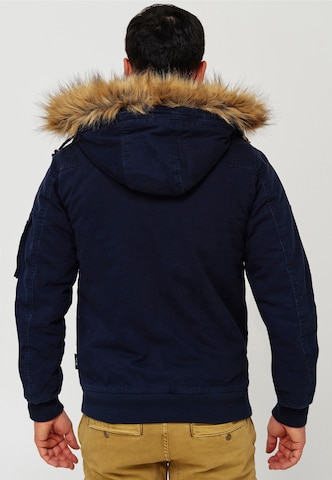 INDICODE JEANS Winterjacke 'Pennington' in Blau