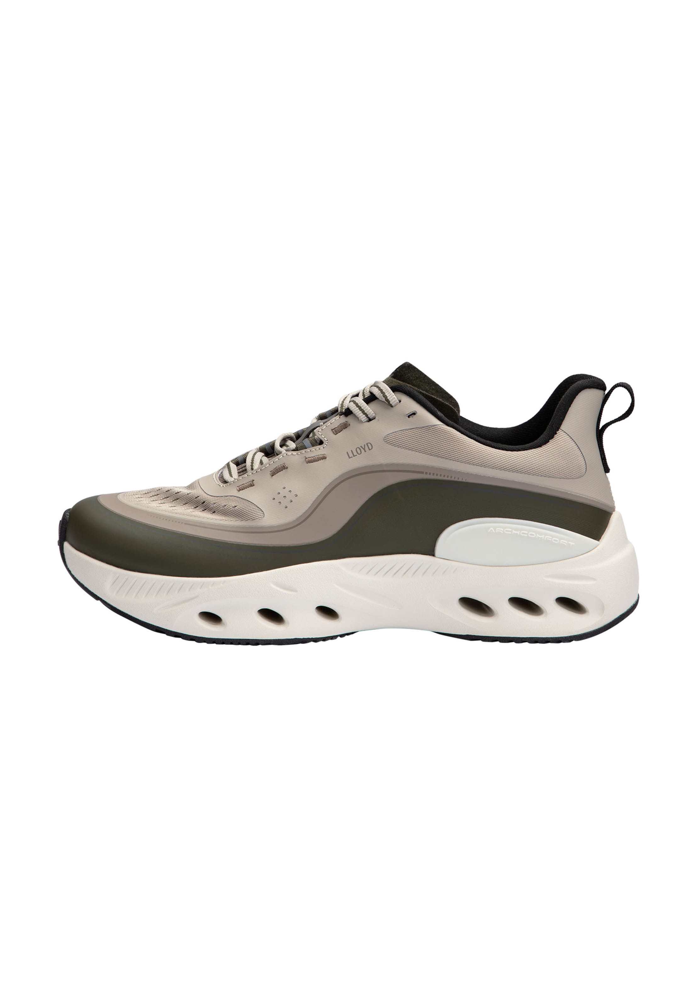 LLOYD Sneakers laag 'DASH X' in Groen: voorkant