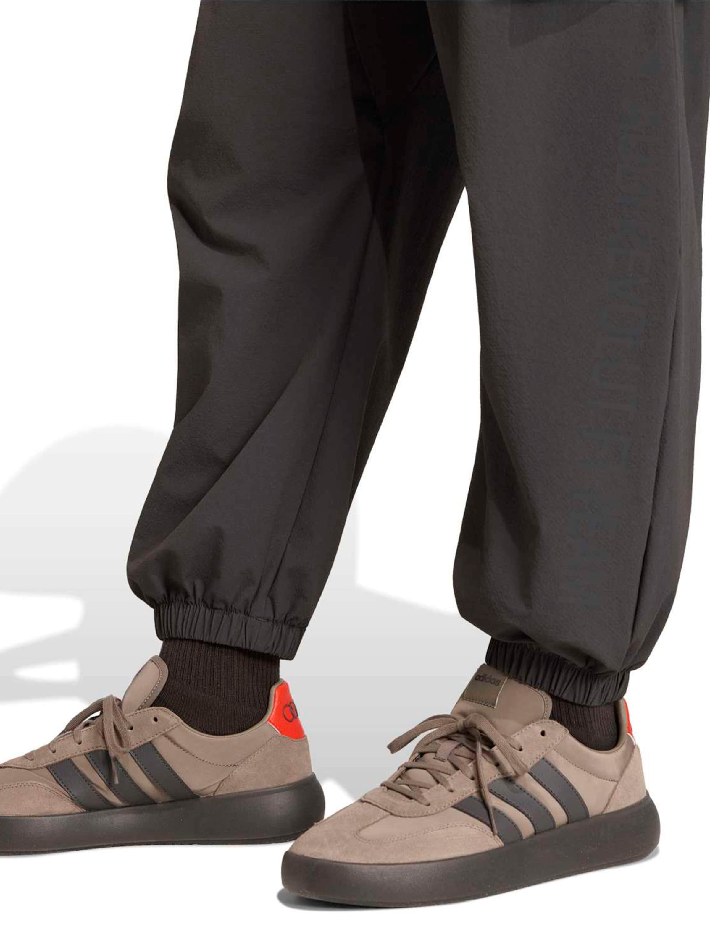 ADIDAS SPORTSWEAR Tapered Sportbroek 'AU EF' in Zwart