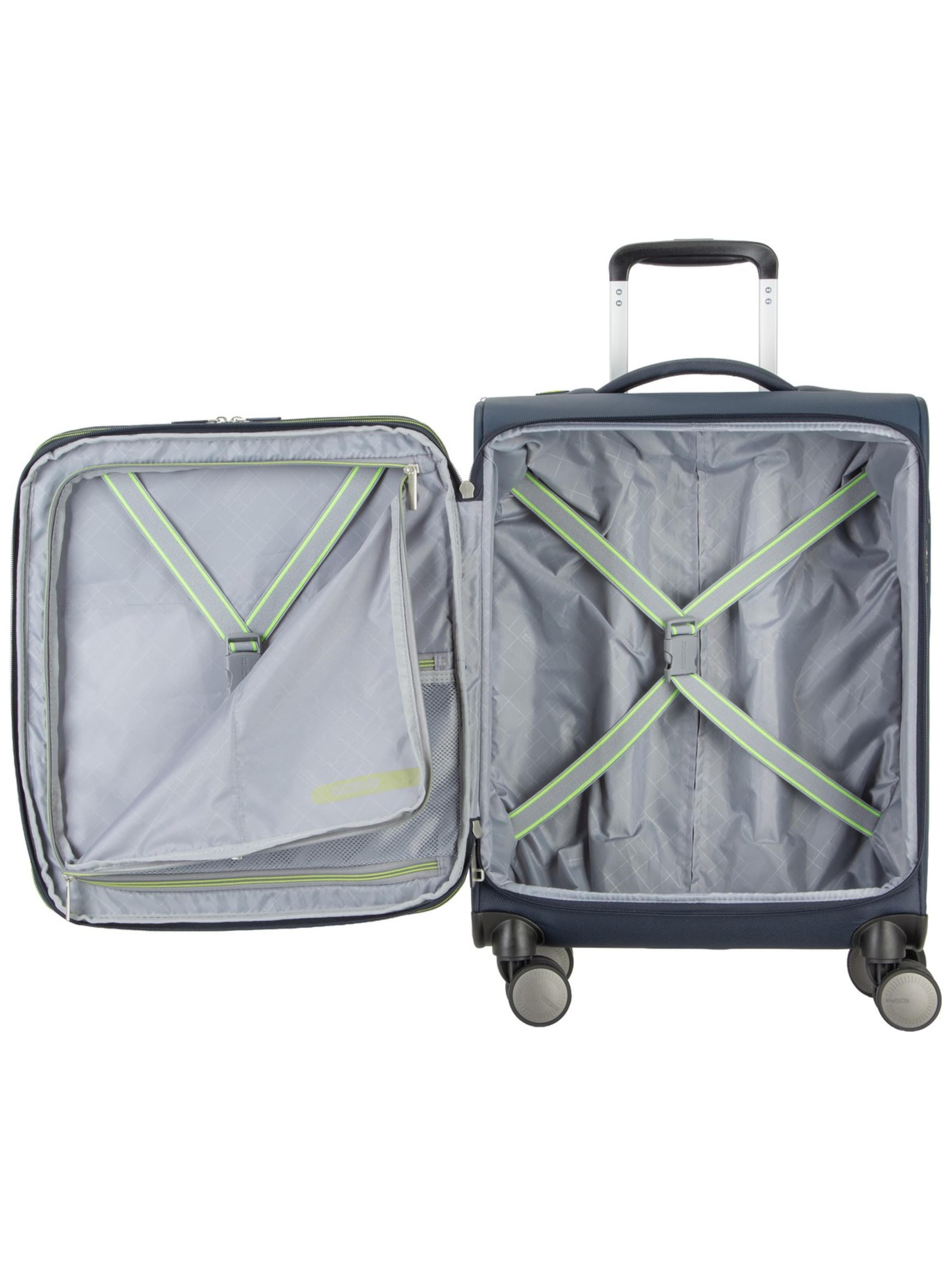 American Tourister Cart ' Wanderlite Spinner S Exp ' in Blue