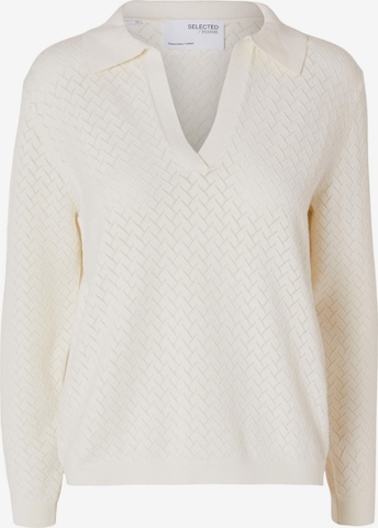 SELECTED FEMME Pullover i hvid: forside