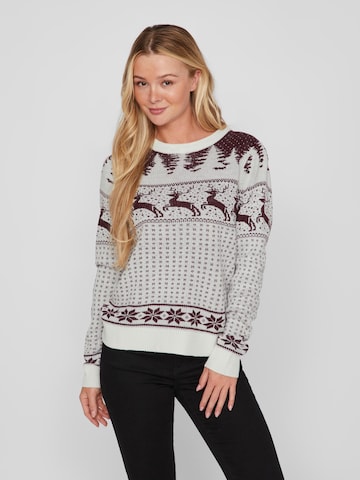 VILA Sweater 'Comet' in White: front