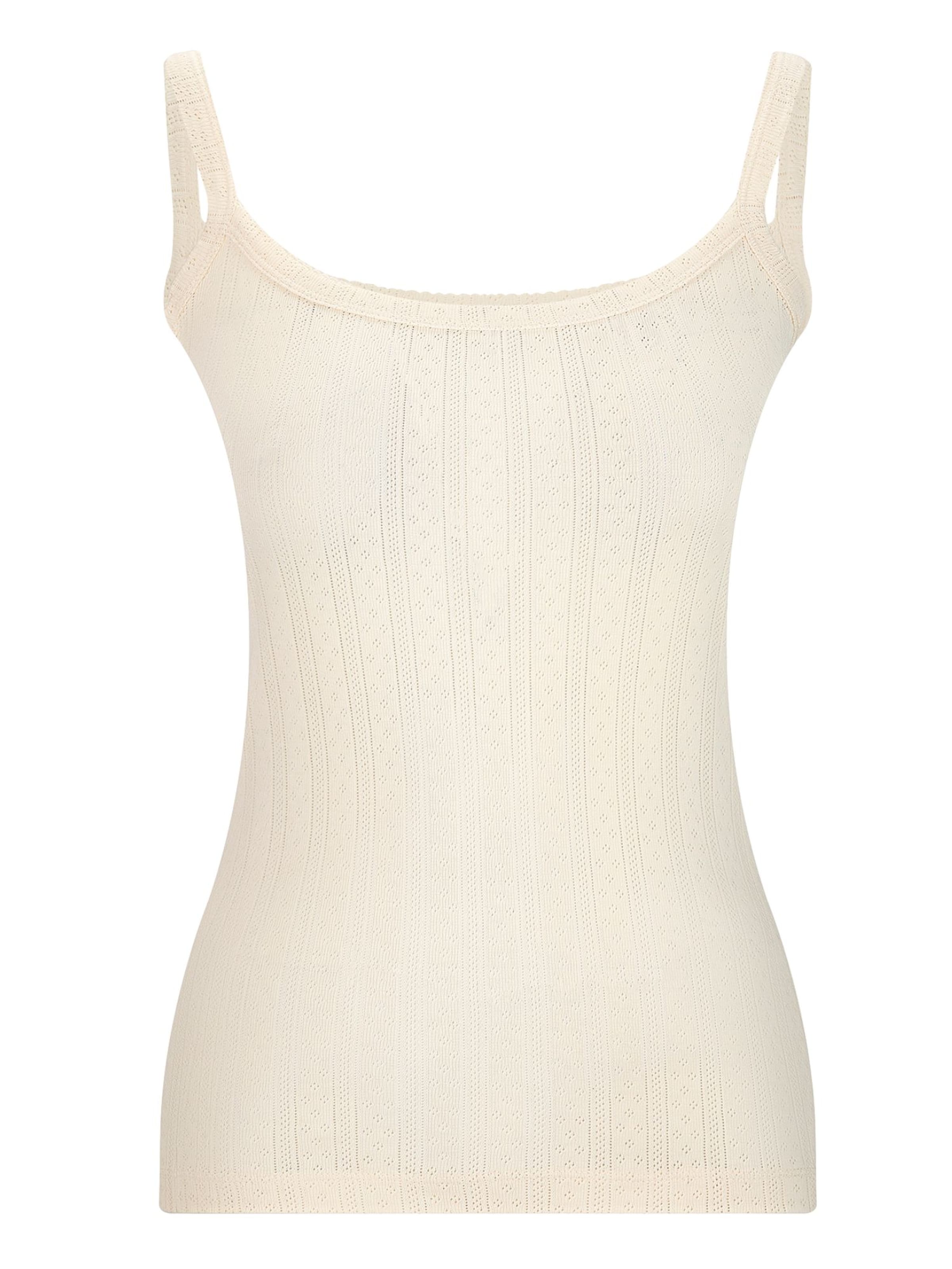 Albero Natur Top in Weiß: Vorderseite