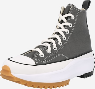 Baskets hautes 'Run Star Hike' CONVERSE en gris : devant