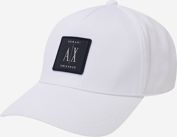 Casquette ARMANI EXCHANGE en blanc : devant