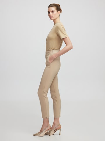 Ipekyol Skinny Trousers with creases in Beige