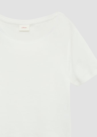 T-Shirt s.Oliver en blanc