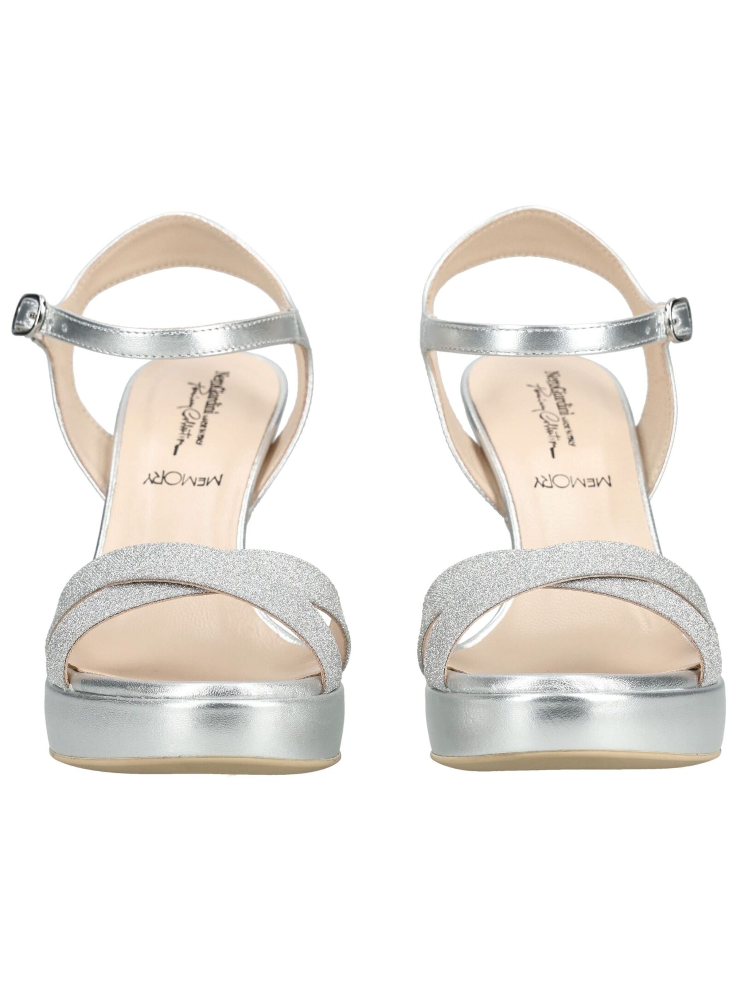 Nero Giardini Sandalen met riem in Zilver