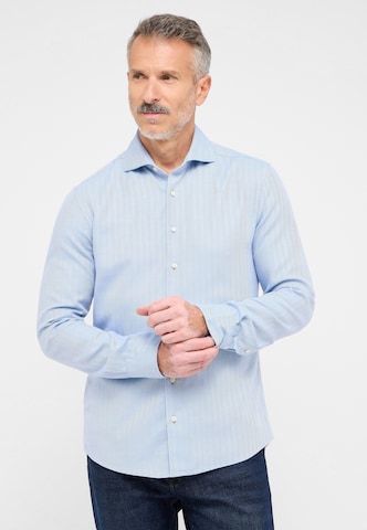 ETERNA Slim fit Zakelijk overhemd in Blauw: voorkant