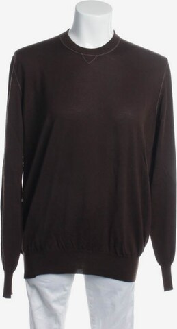 Brunello Cucinelli Sweater & Cardigan in XXXL in Brown: front