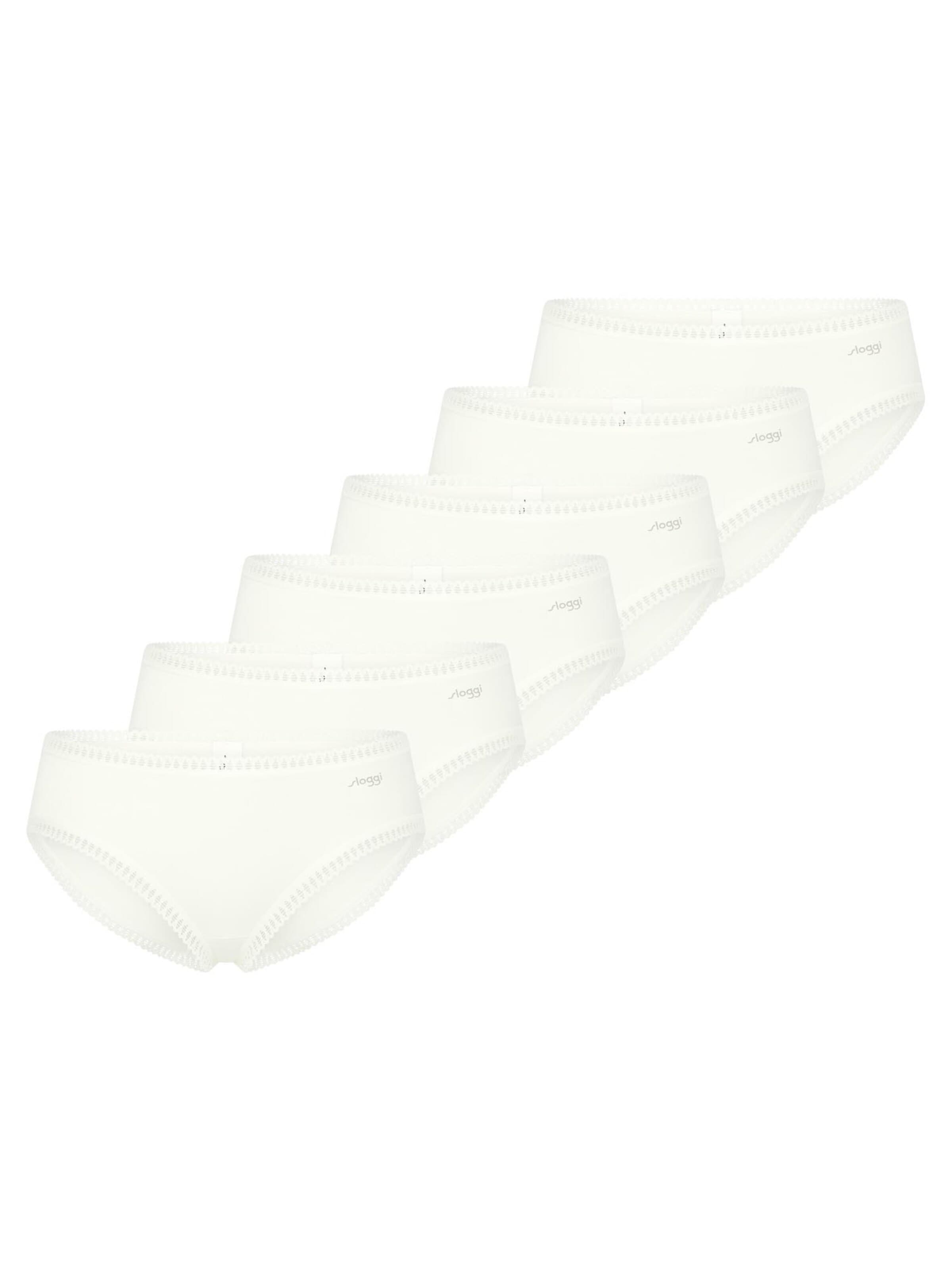 SLOGGI Panty 'GO Crush'‌‌‌‌‌‌‌ in Weiß: Vorderseite
