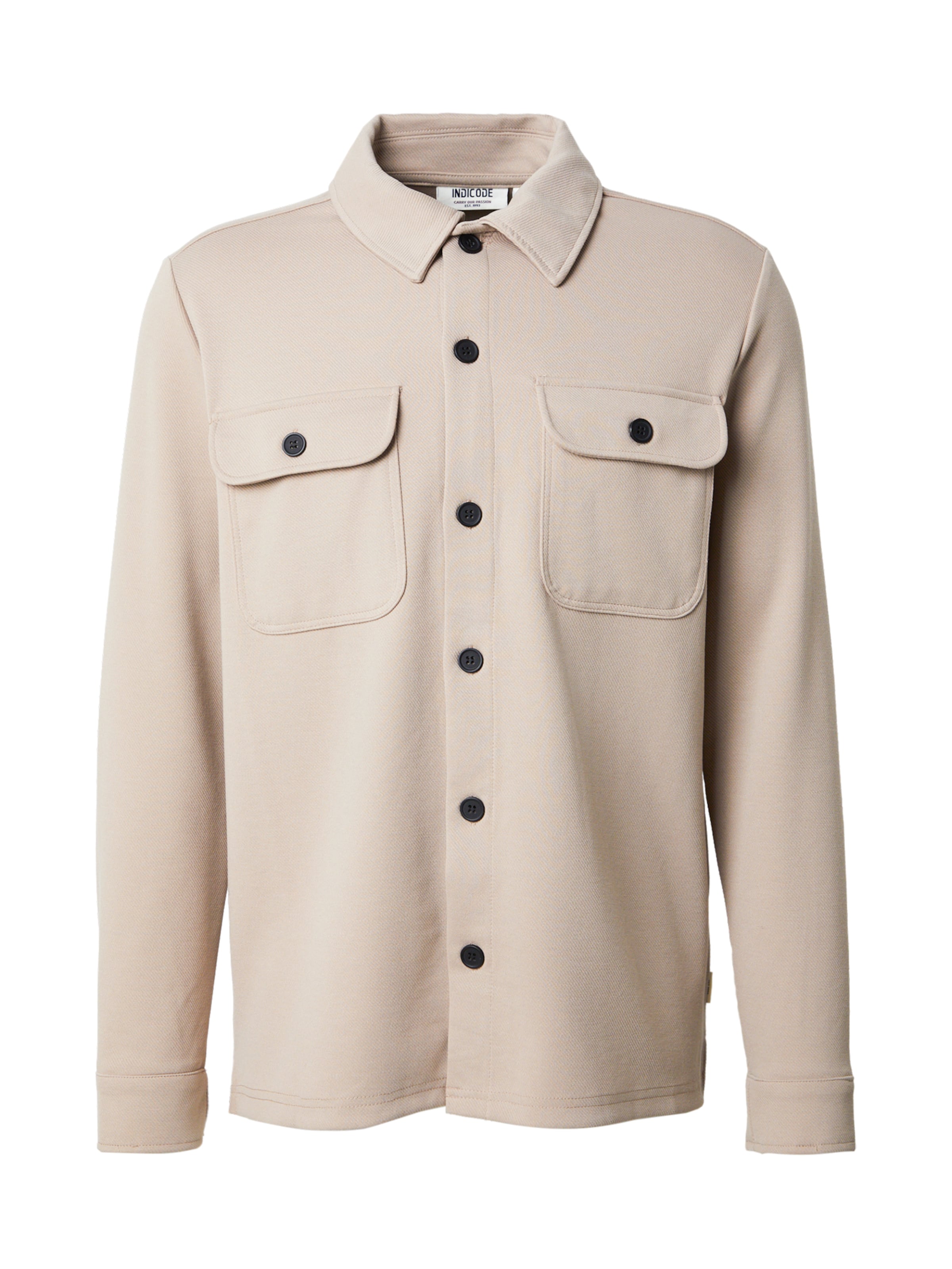 INDICODE JEANS Välikausitakki 'Nello' värissä beige: etupuoli