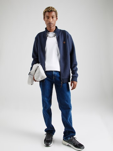 INDICODE JEANS Sweatjacke 'Bermie' in Blau