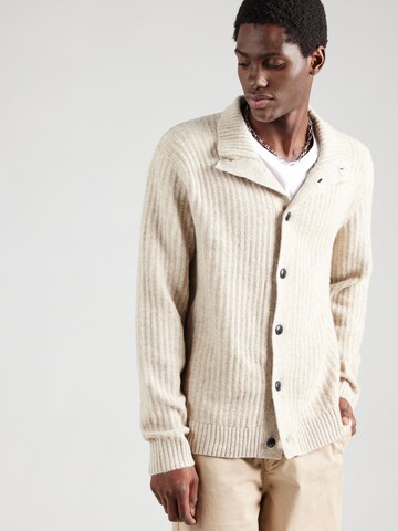 Jack & Jones Premium Вязаная кофта в Бежевый: спереди