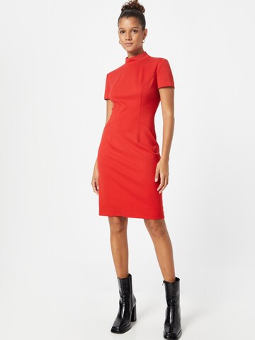 HUGO Φόρεμα 'Kineni' σε κόκκινο: μπροστά