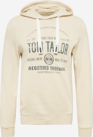 TOM TAILOR Sweatshirt in Beige: predná strana