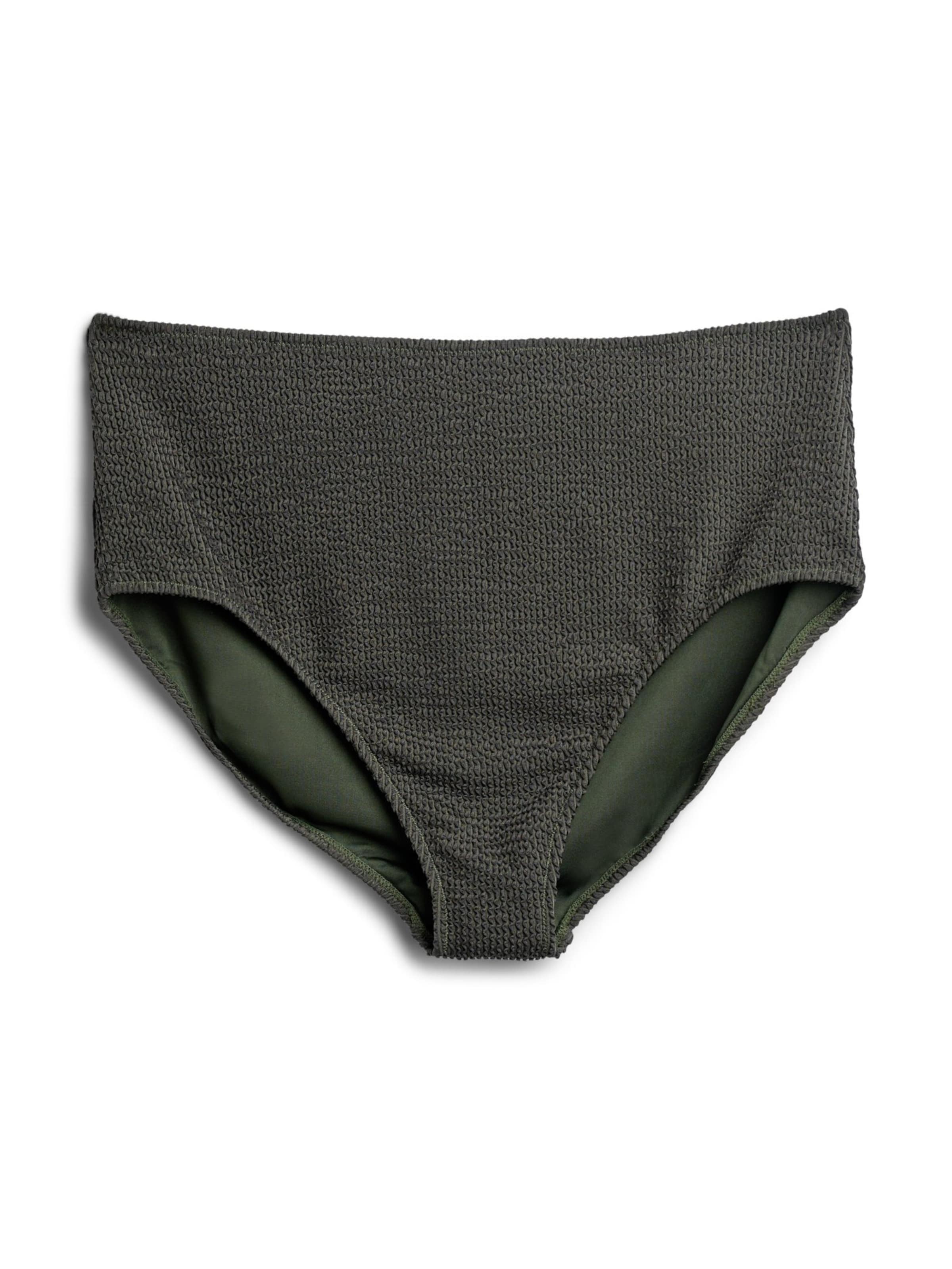 Swim by Zizzi Bikinihose 'Slina' in dunkelgrün, Produktansicht