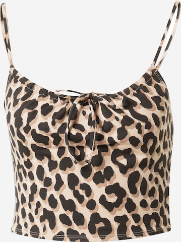 Monki Top in Beige: voorkant