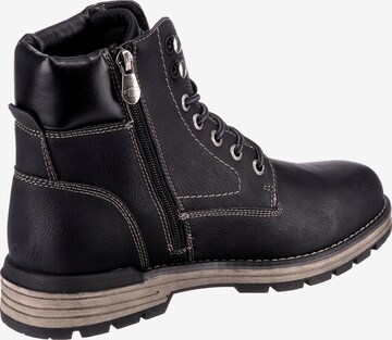 TOM TAILOR Veterboots in Zwart