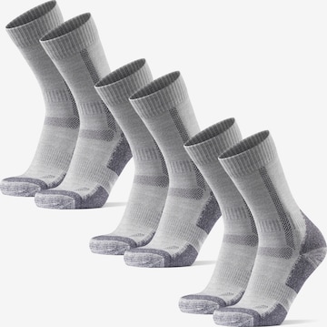 Chaussettes de sport 'Classic Hiking Crew' DANISH ENDURANCE en gris : devant