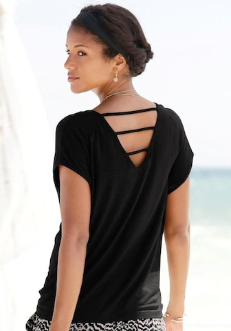 T-shirt LASCANA en noir