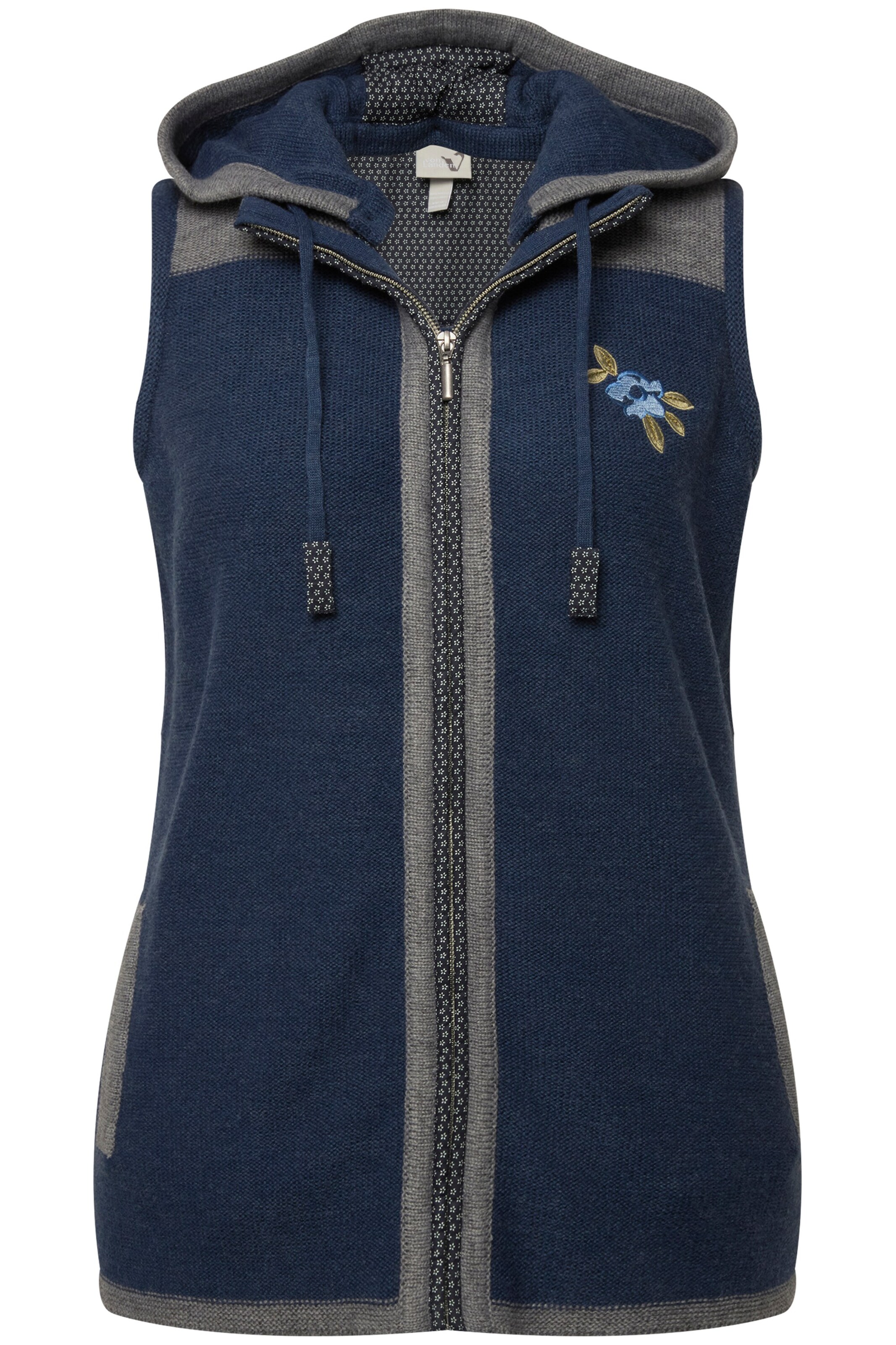 Gilet Ulla Popken en bleu : devant