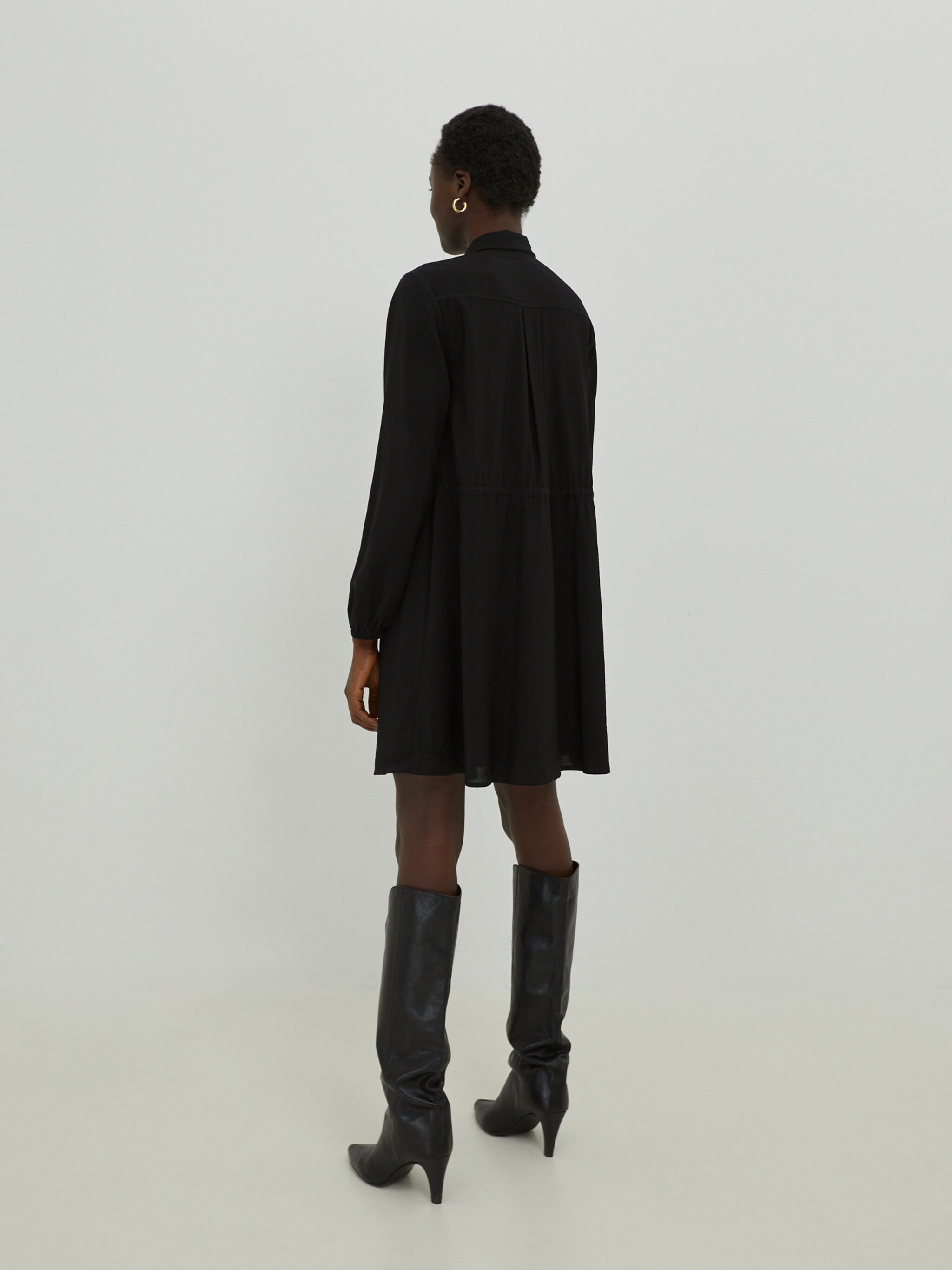 EDITED Productos Vestido camisero 'Faye' negro