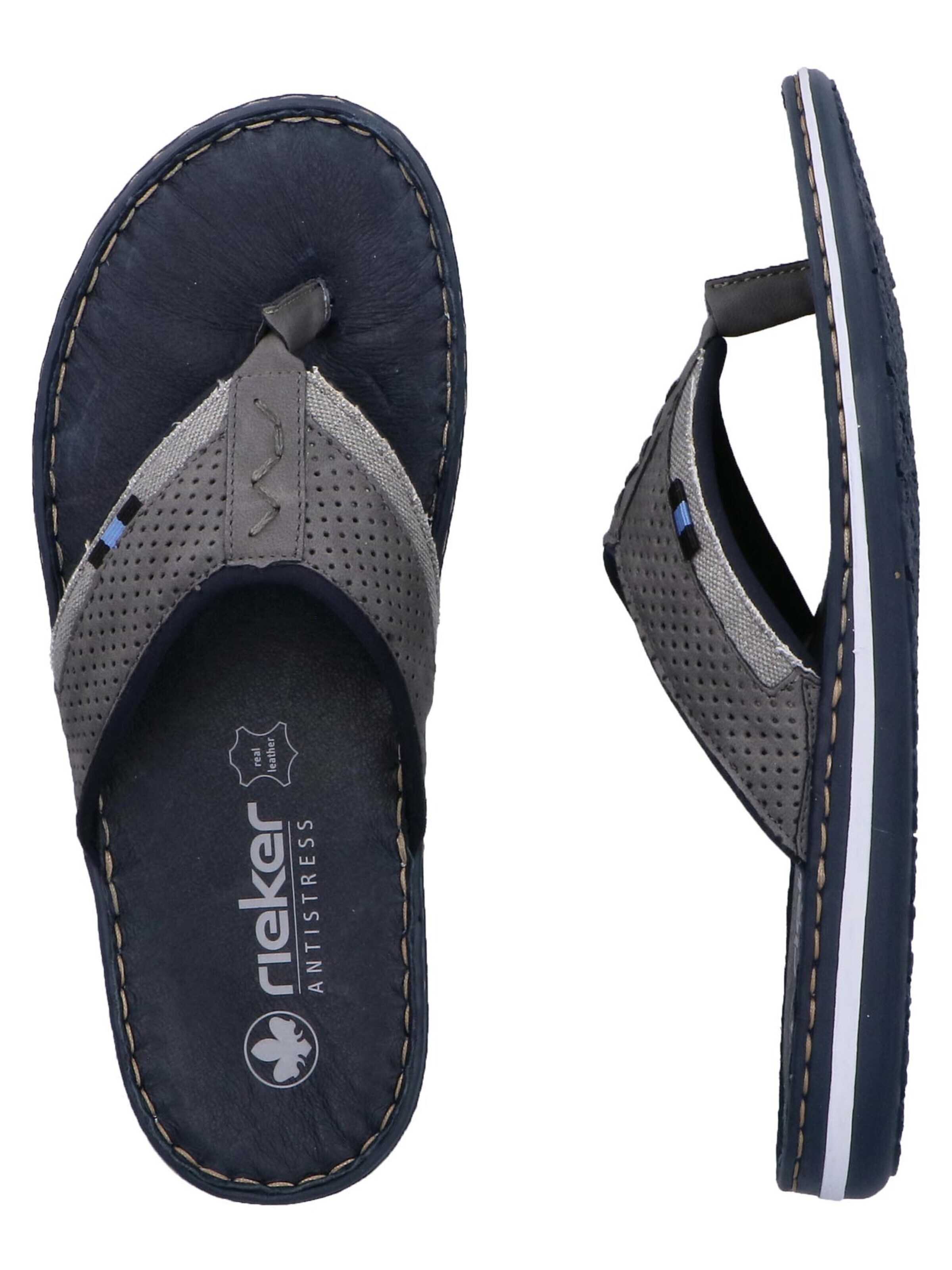 Rieker Teenslippers 'Comfort' in Grijs