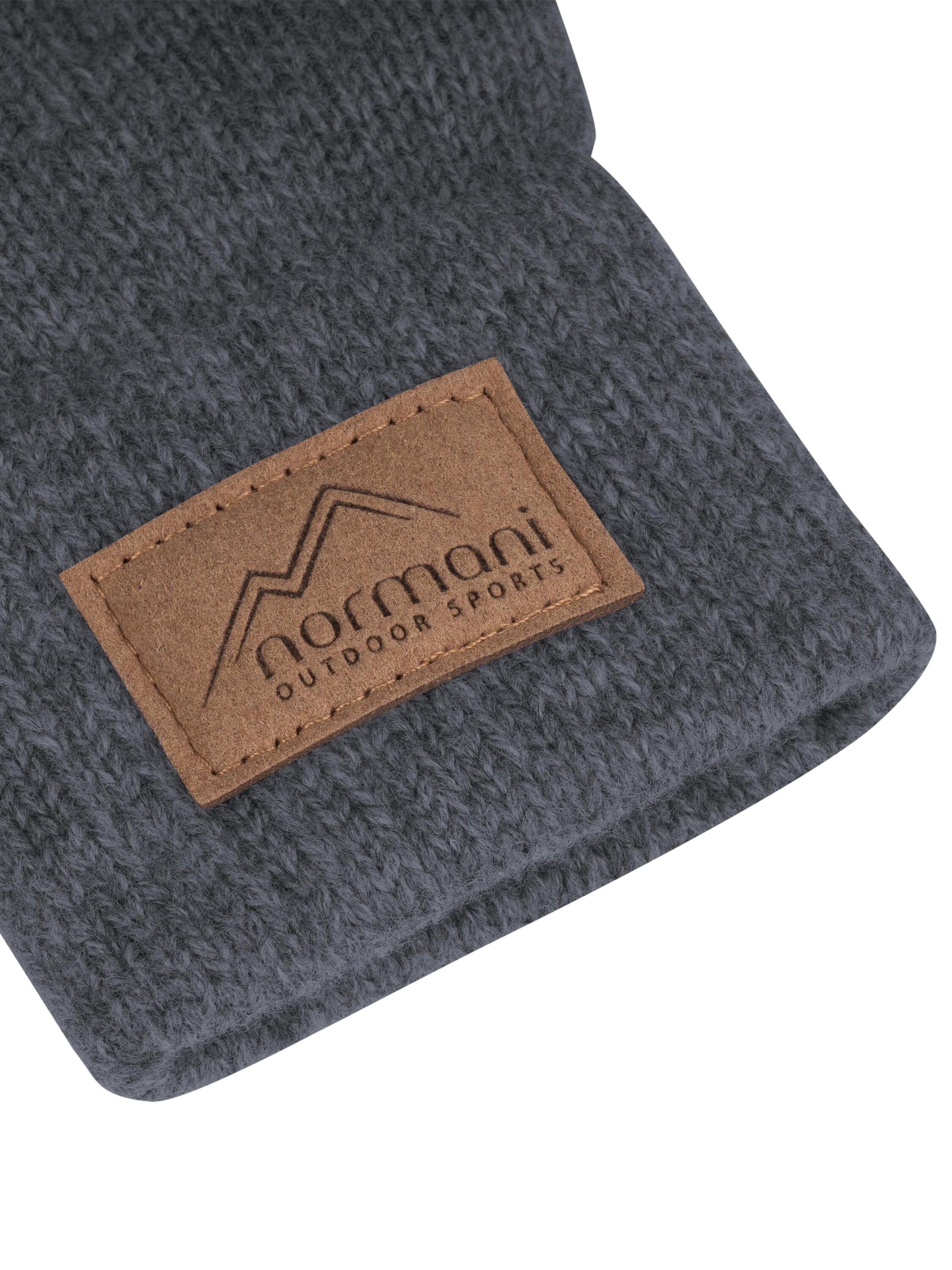 normani Full Finger Gloves 'Malak' in Grey