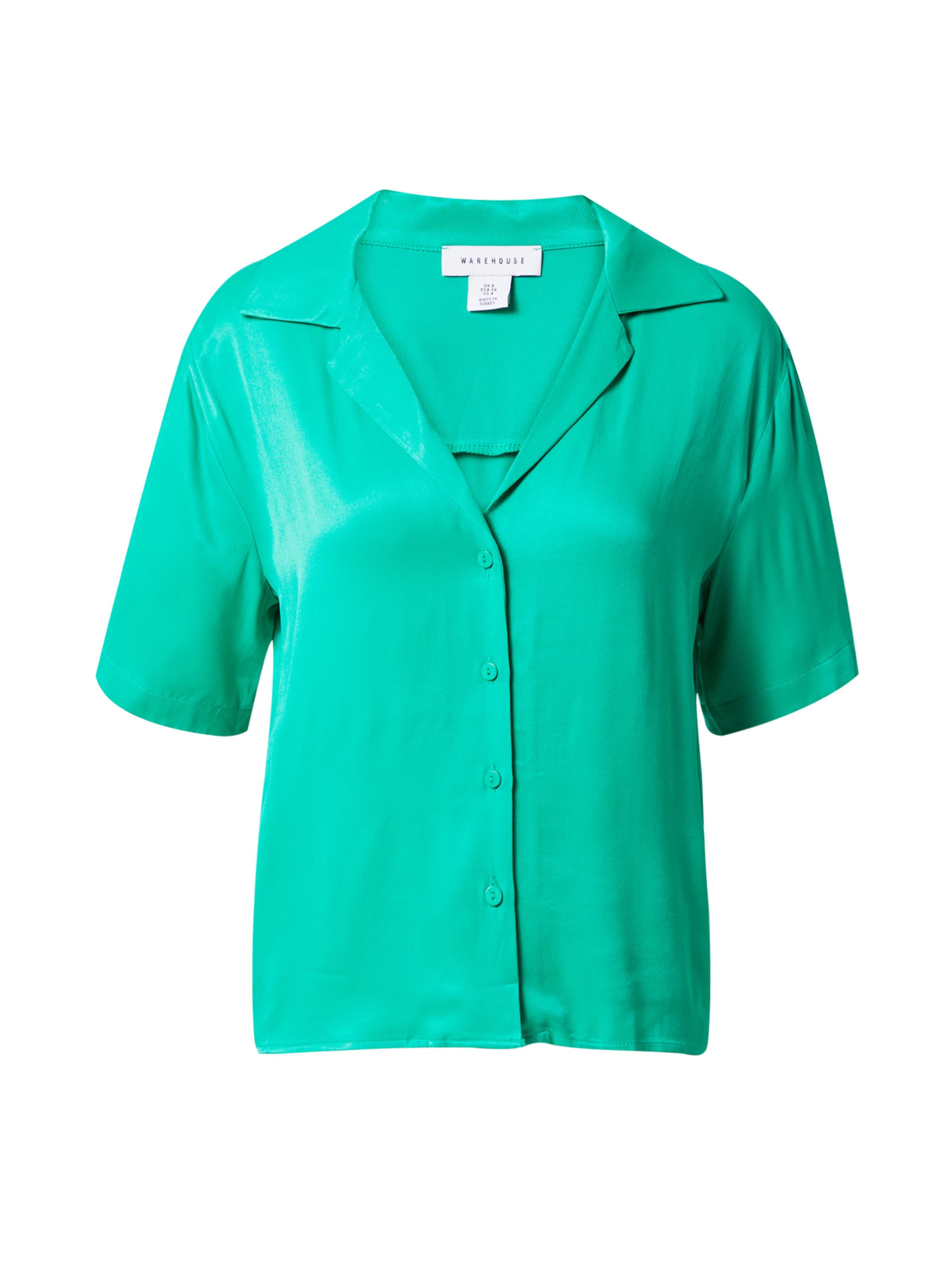 Warehouse - Blusa en verde: frente