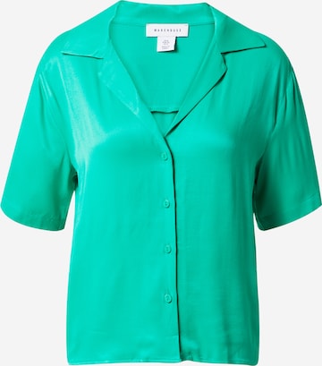 Warehouse - Blusa en verde: frente