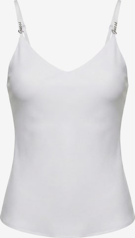 Top 'NEW SL CAROLINE LOGO TANK W6GH30 W1845' di GUESS in bianco: frontale