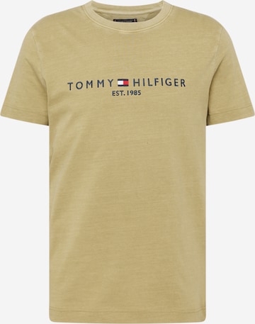 zaļš TOMMY HILFIGER T-Krekls: no priekšpuses