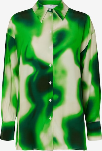 SELECTED FEMME Blouse 'Claudine' in Green: front