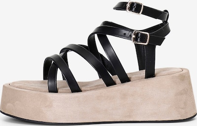 CAFè NOIR Sandalen in schwarz, Produktansicht