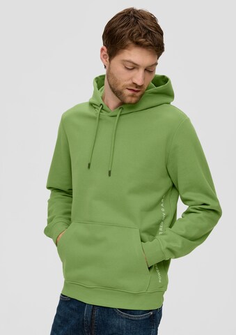 s.Oliver Sweatshirt in Grün: Vorderseite