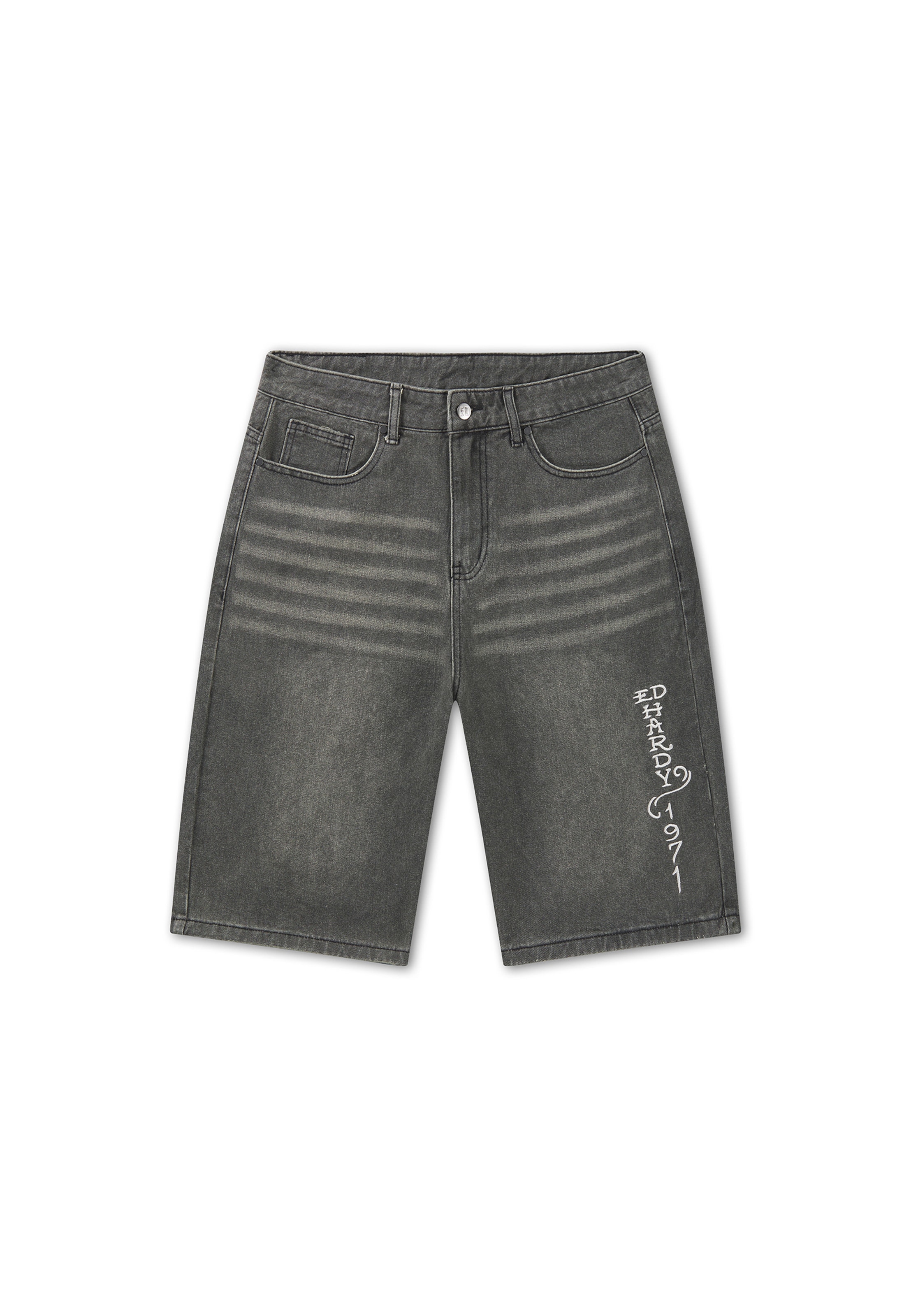 regular Pantaloni di Ed Hardy in nero: frontale