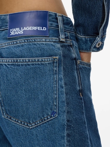 KARL LAGERFELD JEANS Barrel Džíny – modrá