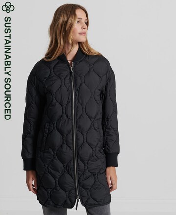 Superdry Between-Seasons Coat in Black