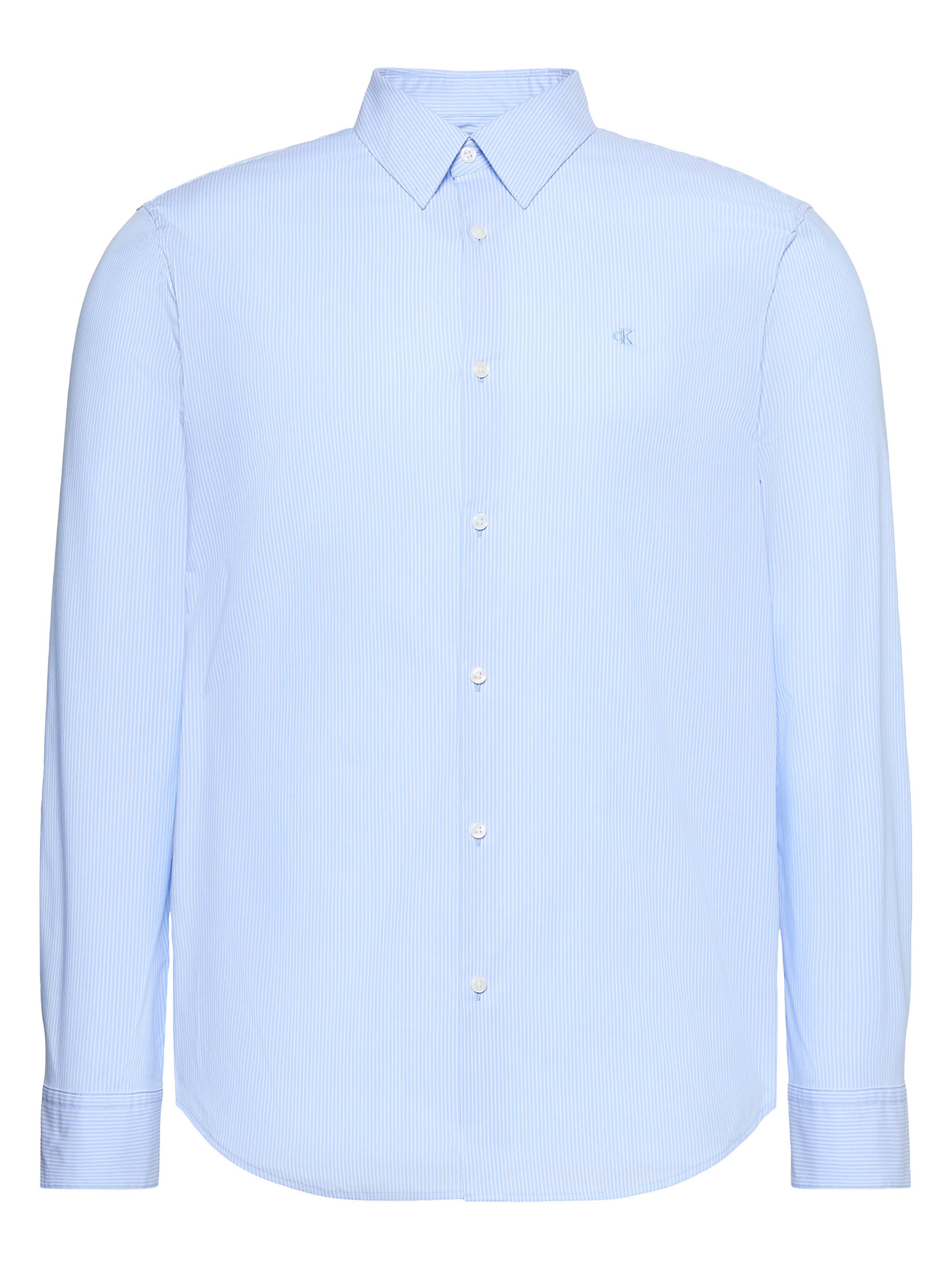 Coupe slim Chemise Calvin Klein en bleu : devant