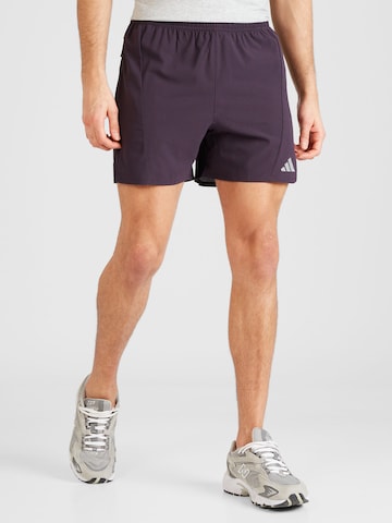 ADIDAS PERFORMANCE Regularen Športne hlače | vijolična barva: sprednja stran