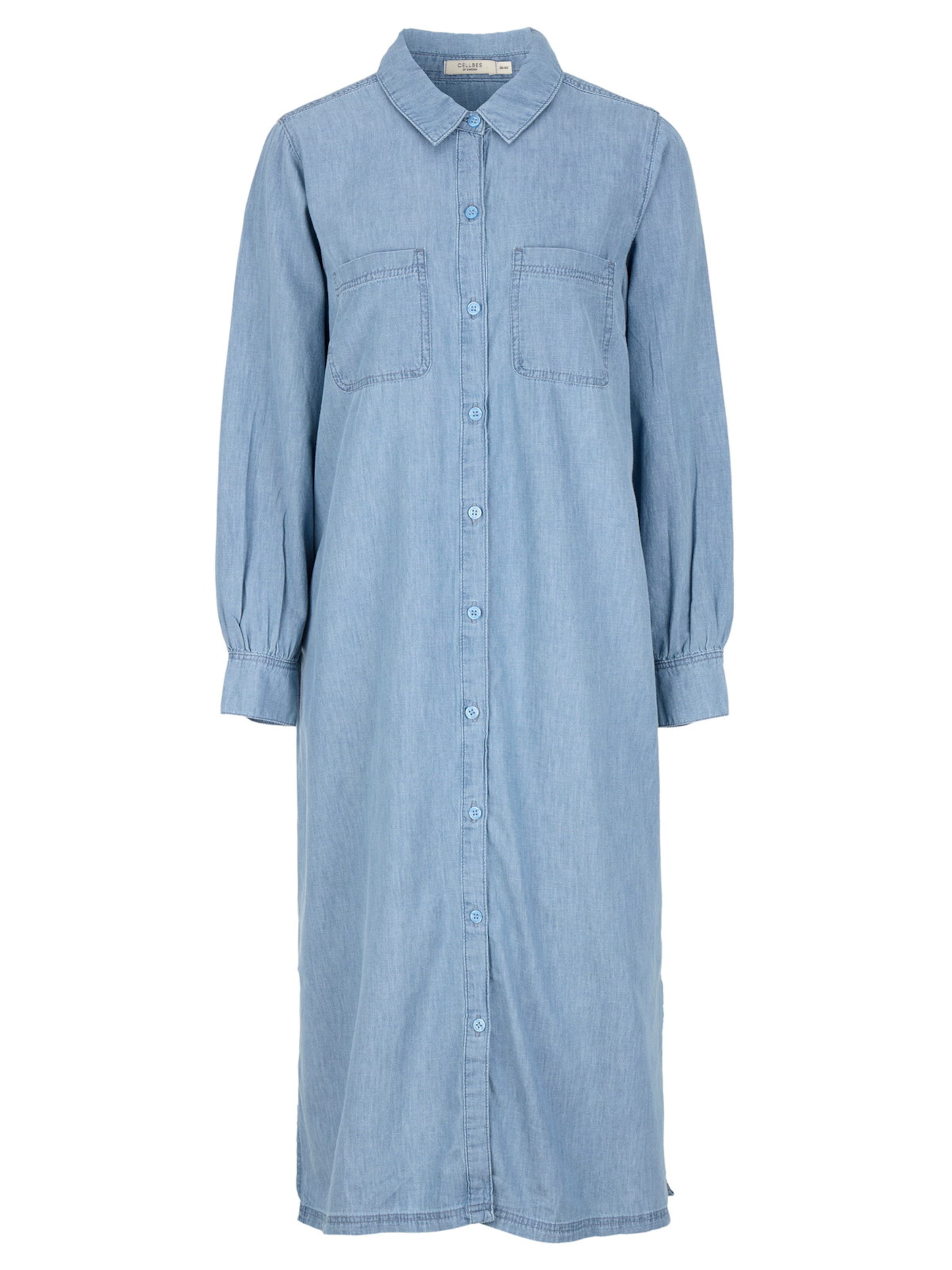 Cellbes of Sweden Blousejurk in Blauw: voorkant