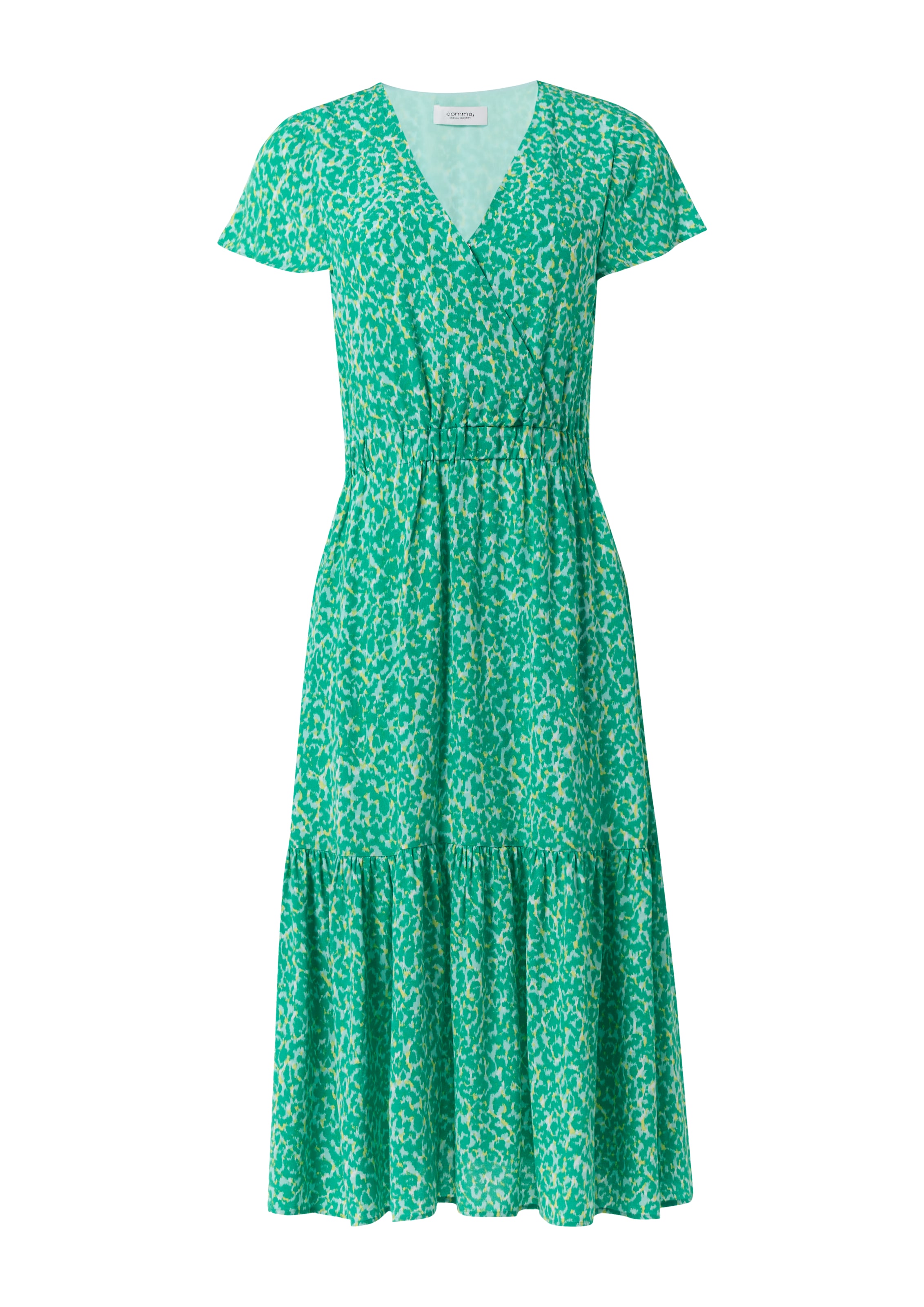 comma casual identity Mekko värissä vihreä: etupuoli