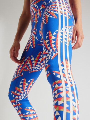 ADIDAS PERFORMANCE Skinny Spodnie sportowe 'Farm Rio' w kolorze niebieski