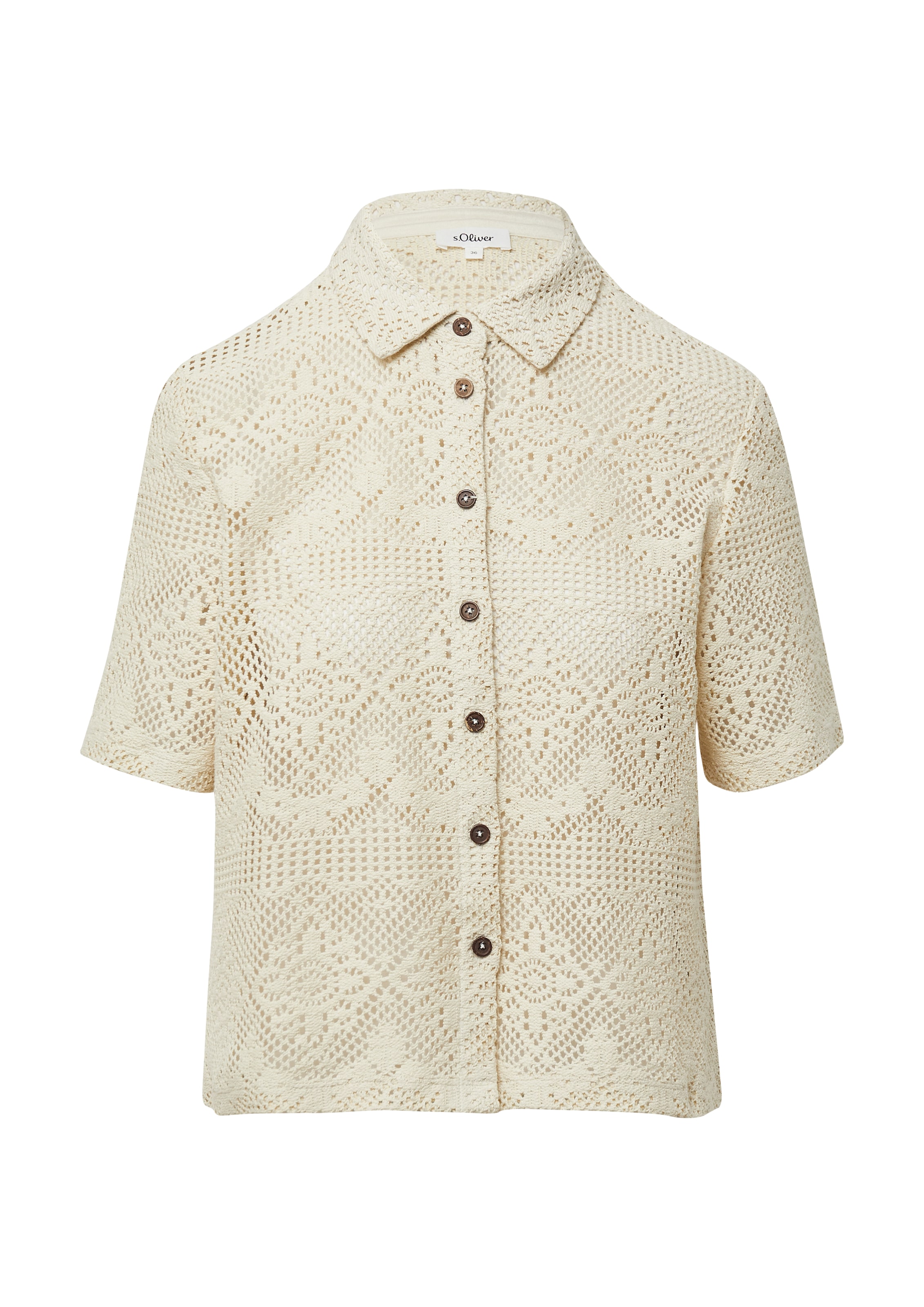 s.Oliver Bluse in Beige: Vorderseite
