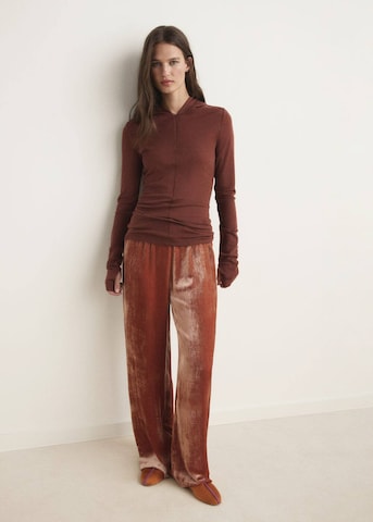 MANGO Shirt in Brown