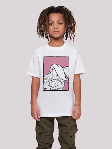 F4NT4STIC Shirt 'Looney Tunes Bugs Bunny' in Wit: voorkant