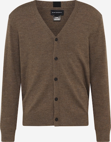 Club Monaco Knit Cardigan in Brown: front