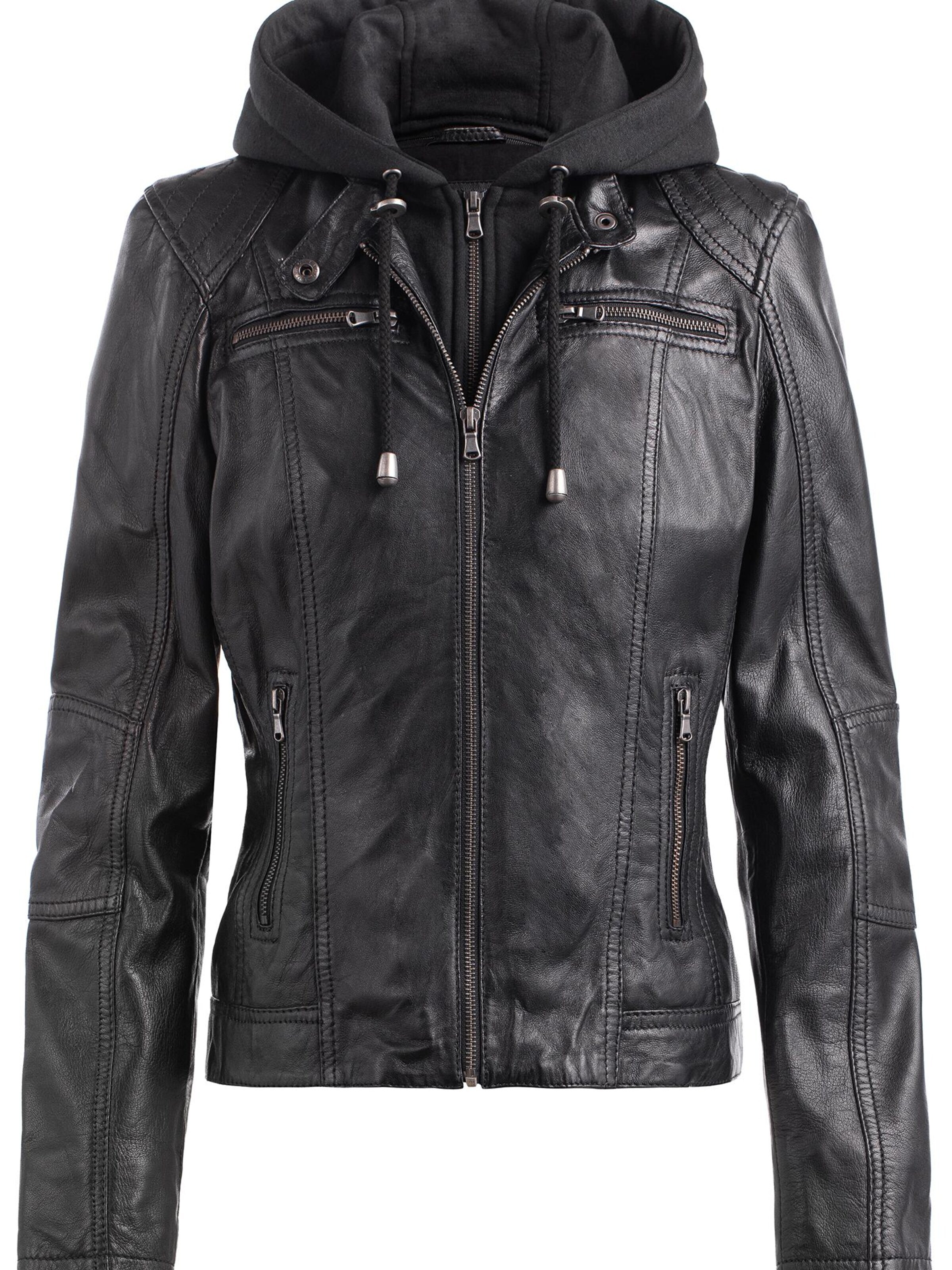 CBL Übergangsjacke 'Lederjacke'‌‌‌ in XL in schwarz, Produktansicht