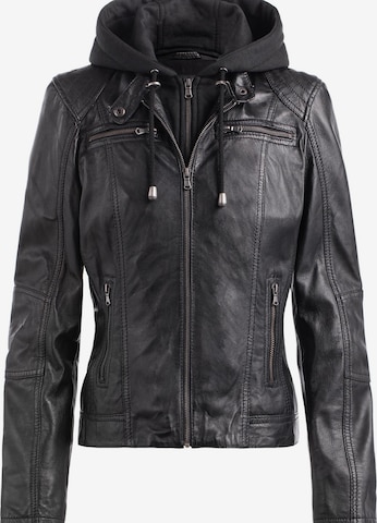 CBL Between-season jacket 'Lederjacke' in Black: front
